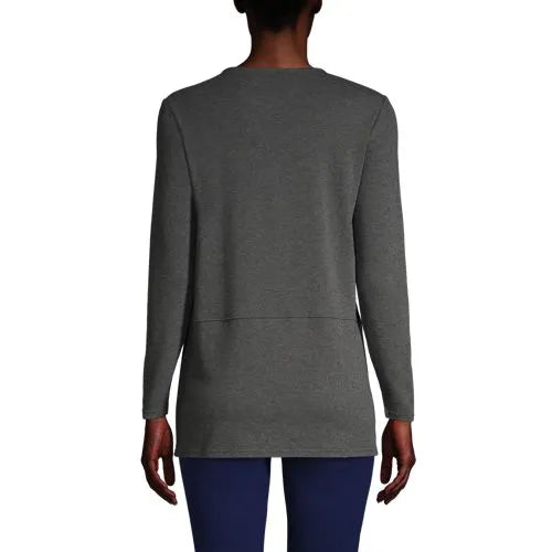 Women's Cotton Polyester Long Sleeve Tunic with Pockets