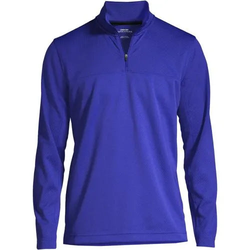 School Uniform Men's Textured Quarter Zip Pullover