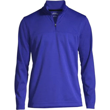 School Uniform Men's Textured Quarter Zip Pullover
