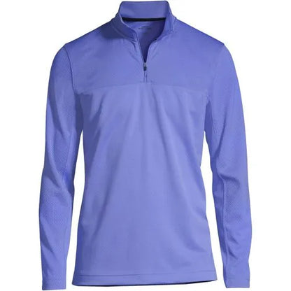 Men's Textured Quarter Zip Pullover
