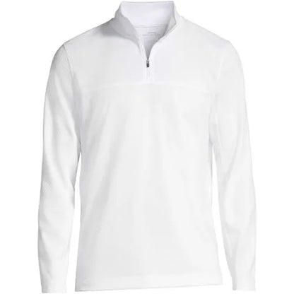 Men's Textured Quarter Zip Pullover
