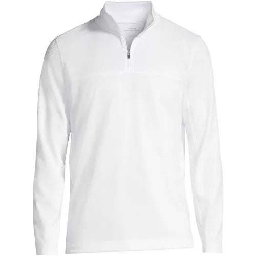 School Uniform Men's Textured Quarter Zip Pullover