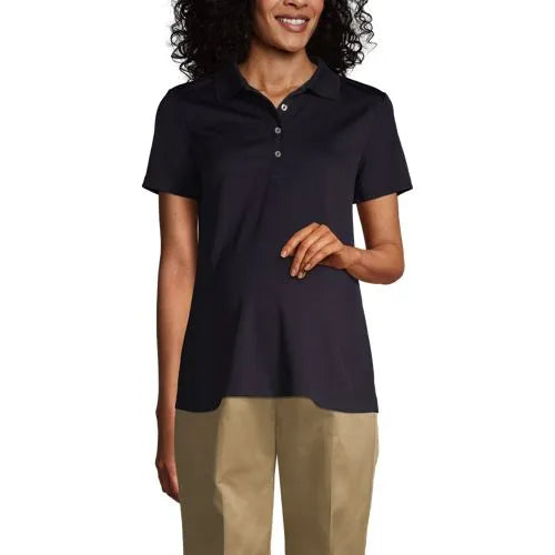 School Uniform Women's Maternity Active Solid Polo