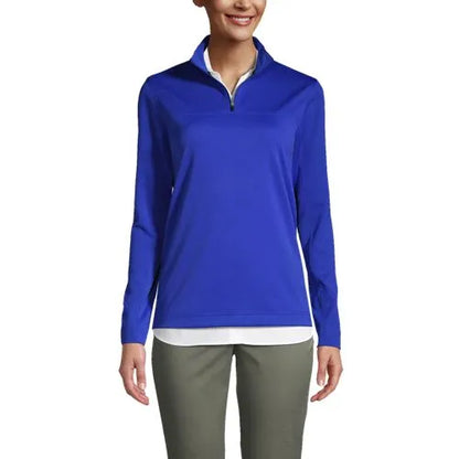 School Uniform Women's Textured Quarter Zip Pullover
