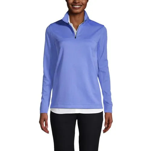 School Uniform Women's Textured Quarter Zip Pullover