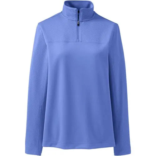 School Uniform Women's Textured Quarter Zip Pullover
