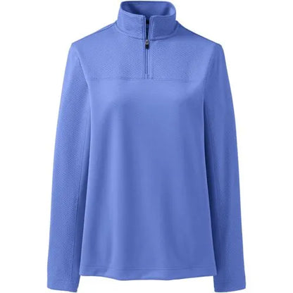 School Uniform Women's Textured Quarter Zip Pullover