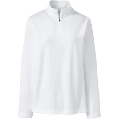 School Uniform Women's Textured Quarter Zip Pullover