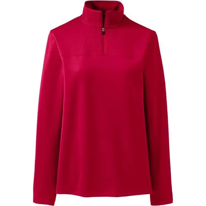 School Uniform Women's Textured Quarter Zip Pullover