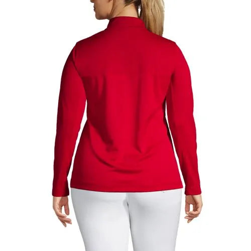 School Uniform Women's Textured Quarter Zip Pullover