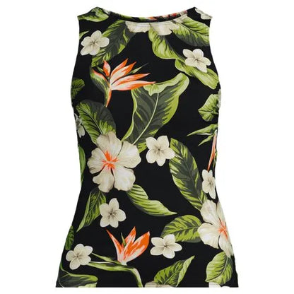 Women's Plus Size High Neck UPF 50 Sun Protection Modest Tankini Swimsuit Top