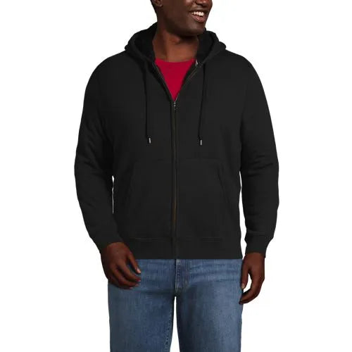 Men's Tall Serious Sweats Full Zip Sherpa Fleece Hoodie