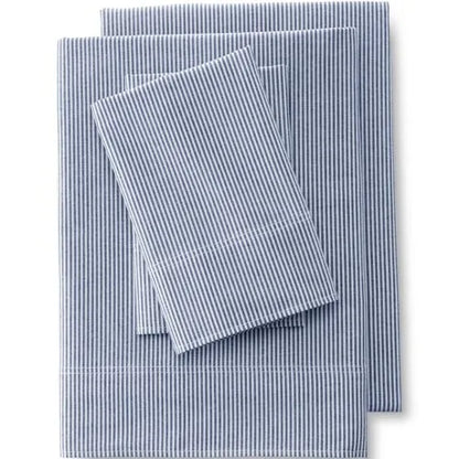 Cotton Oxford Stripe Bed Sheet Set