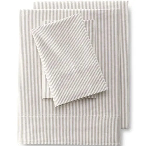 Cotton Oxford Stripe Bed Sheet Set