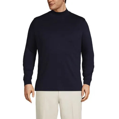 Men's Cotton Supima Mock Turtleneck
