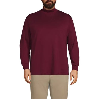 Men's Cotton Supima Mock Turtleneck