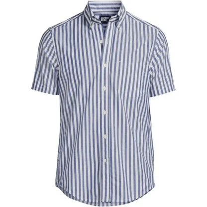 Men's Short Sleeve Essential Lightweight Poplin