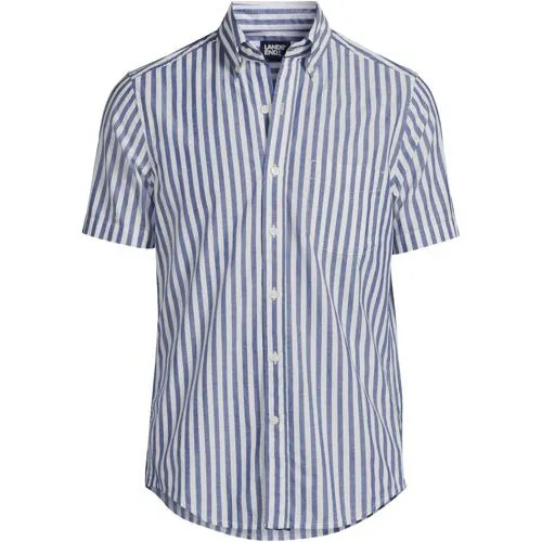 Men's Short Sleeve Essential Lightweight Poplin