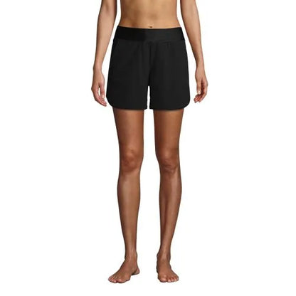 Women's Curvy Fit 5" Quick Dry Board Shorts Swim Shorts with Panty