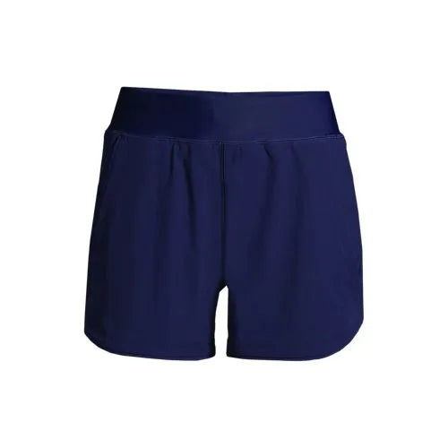 Women's Curvy Fit 5" Quick Dry Board Shorts Swim Shorts with Panty