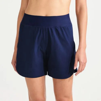 Women's Curvy Fit 5" Quick Dry Board Shorts Swim Shorts with Panty