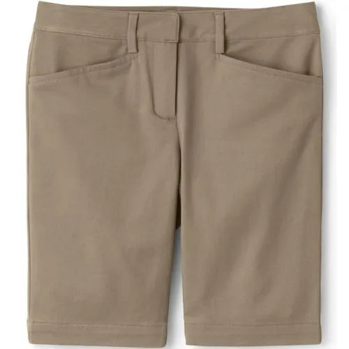 Custom Girls Stretch Chino Bermuda Shorts