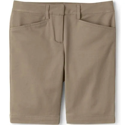 Custom Girls Stretch Chino Bermuda Shorts