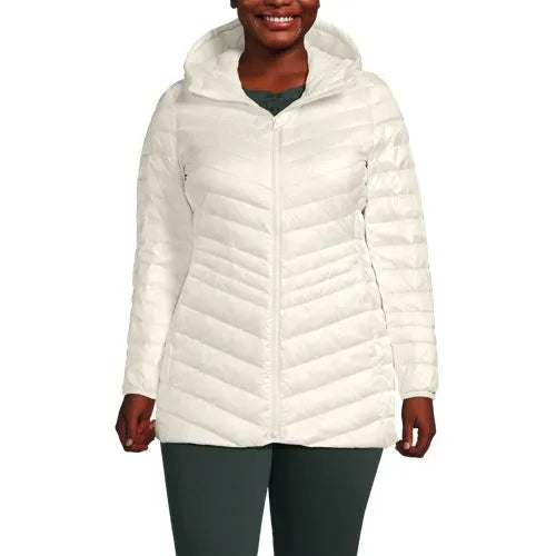 Plus Size Wanderweight Packable Down Long Jacket