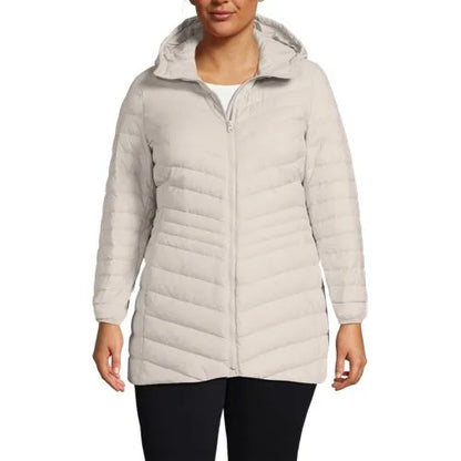 Plus Size Wanderweight Packable Down Long Jacket