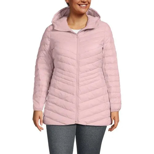 Plus Size Wanderweight Packable Down Long Jacket