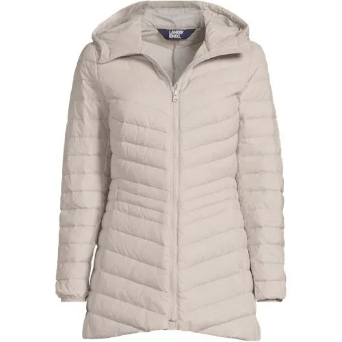 Plus Size Wanderweight Packable Down Long Jacket