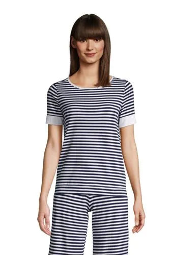 Women's Lounge Short Sleeve Crewneck Pajama T-shirt