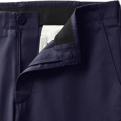School Uniform Men's Tailored Fit Plain Front Chino Pants