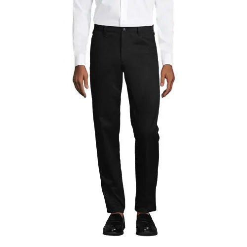 School Uniform Men's Tailored Fit Plain Front Chino Pants