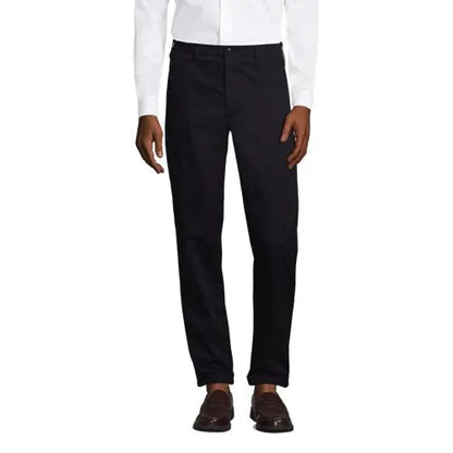 School Uniform Men's Tailored Fit Plain Front Chino Pants
