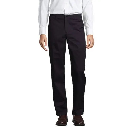 School Uniform Men's Traditional Fit Plain Front Chino Pants