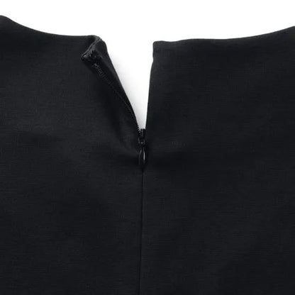 Women's Ponte 3/4 Sleeve Split Neck Shift Dress