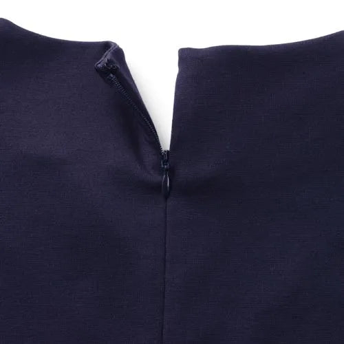 Women's Ponte 3/4 Sleeve Split Neck Shift Dress