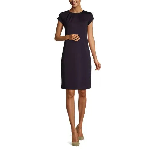 Women's Short Sleeve Ponte Dress