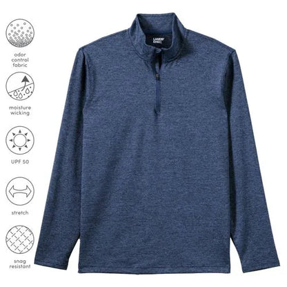 Unisex Rapid Dry Space Dye Quarter Zip Pullover Shirt
