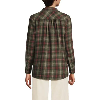 Flannel Boyfriend Long Sleeve Shirt