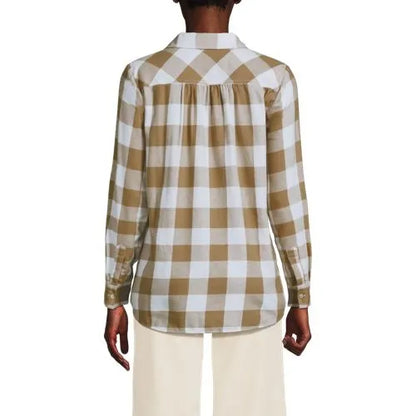 Flannel Boyfriend Long Sleeve Shirt