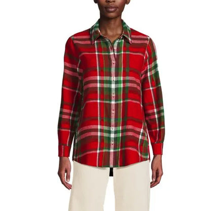 Flannel Boyfriend Long Sleeve Shirt