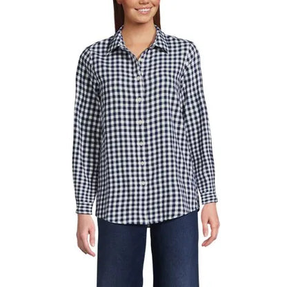Flannel Boyfriend Long Sleeve Shirt