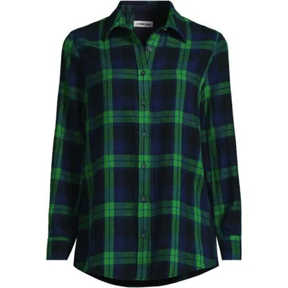 Flannel Boyfriend Long Sleeve Shirt