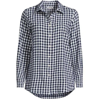 Flannel Boyfriend Long Sleeve Shirt