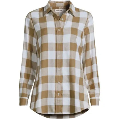Flannel Boyfriend Long Sleeve Shirt