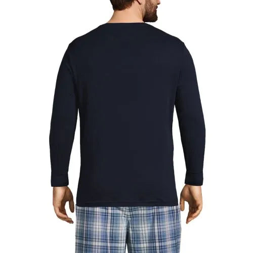 Men's Knit Rib Pajama Henley