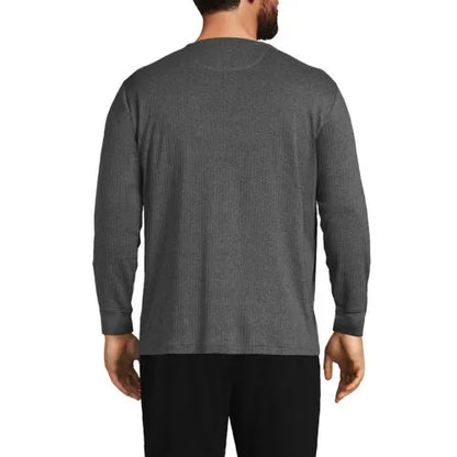 Men's Knit Rib Pajama Henley
