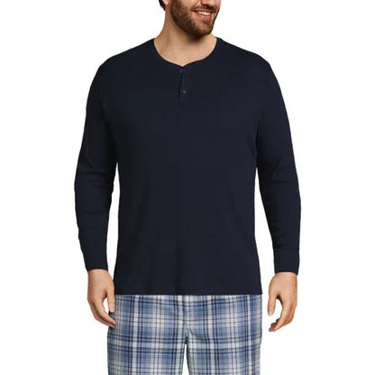 Men's Knit Rib Pajama Henley